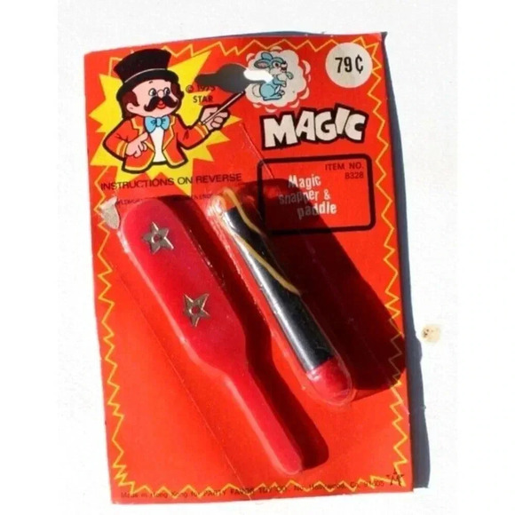 Sealed Vintage 1975 Magic Snapper & Paddle Gag Joke Gift Toy Parlor Trick NOS - Picture 1 of 2